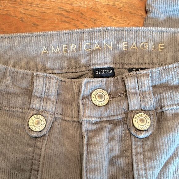 American Eagle corduroy pants light gray 6 regular Classic Skinny - Picture 7 of 13